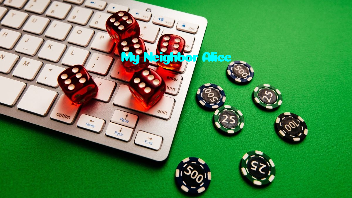 My Neighbor Alice casino presented on mobile device in Pakistan with slots and live games
